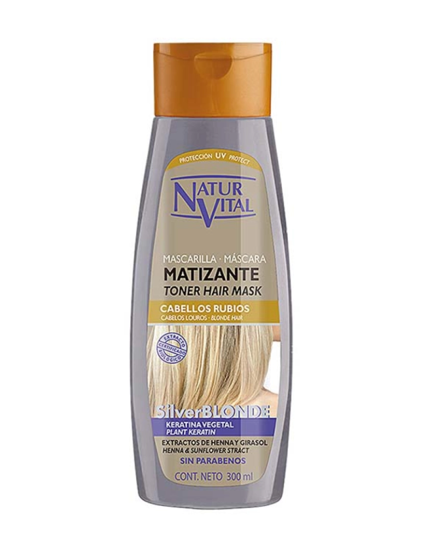 Natur Vital - Máscara Matizante Cinza Louro 300Ml 