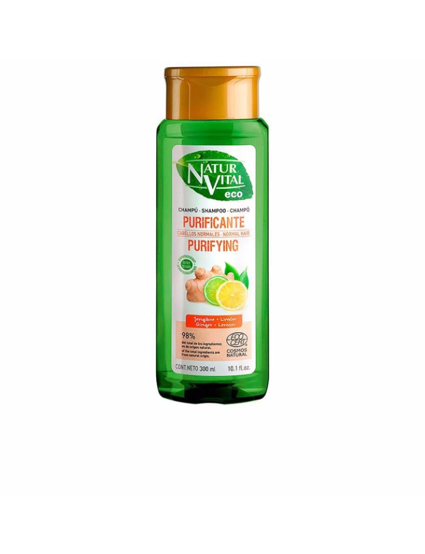 Natur Vital - Champô Gengibre e Limão Eco Purificante 300Ml