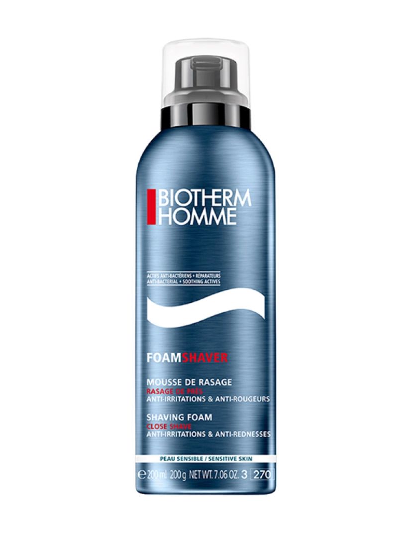 Biotherm - Espuma de Barbear Homme Pele Sensível 200 Ml