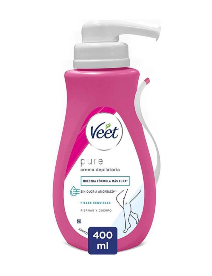 Veet - Pure Duche Crema Depilatoria Piel Sensible 400 Ml