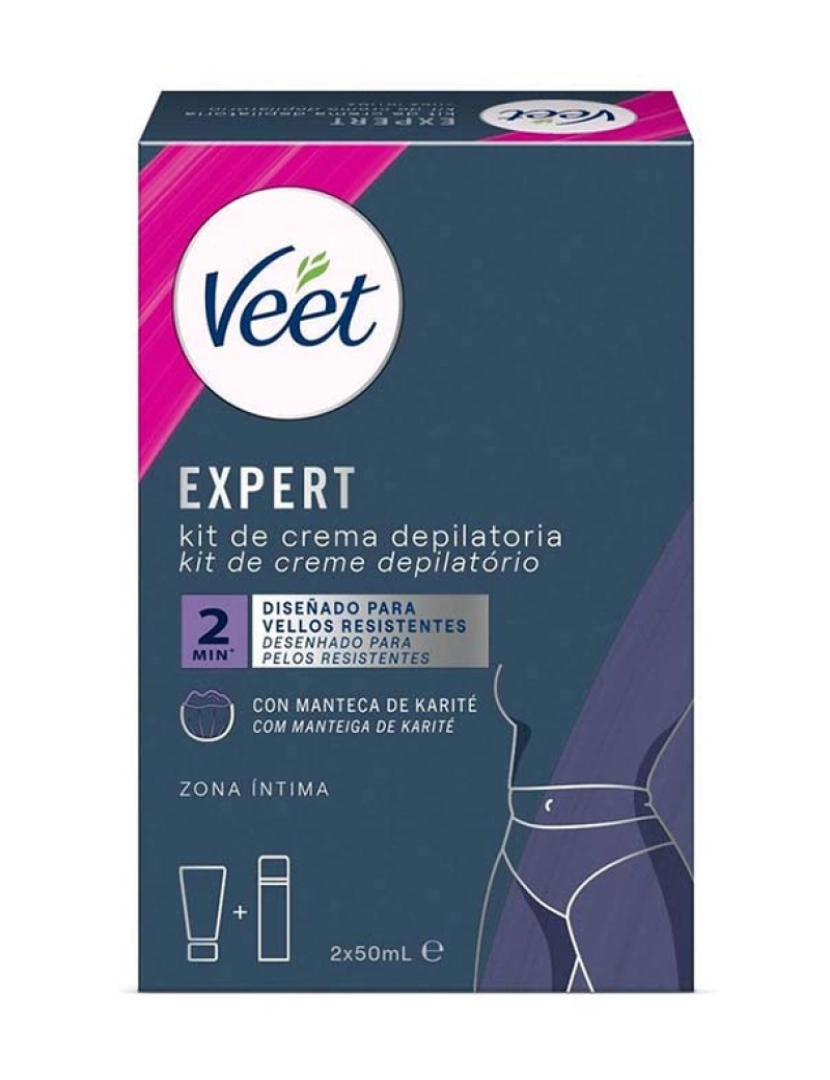 Veet - Kit Bikini Crema Depilatoria 2 X 50 Ml