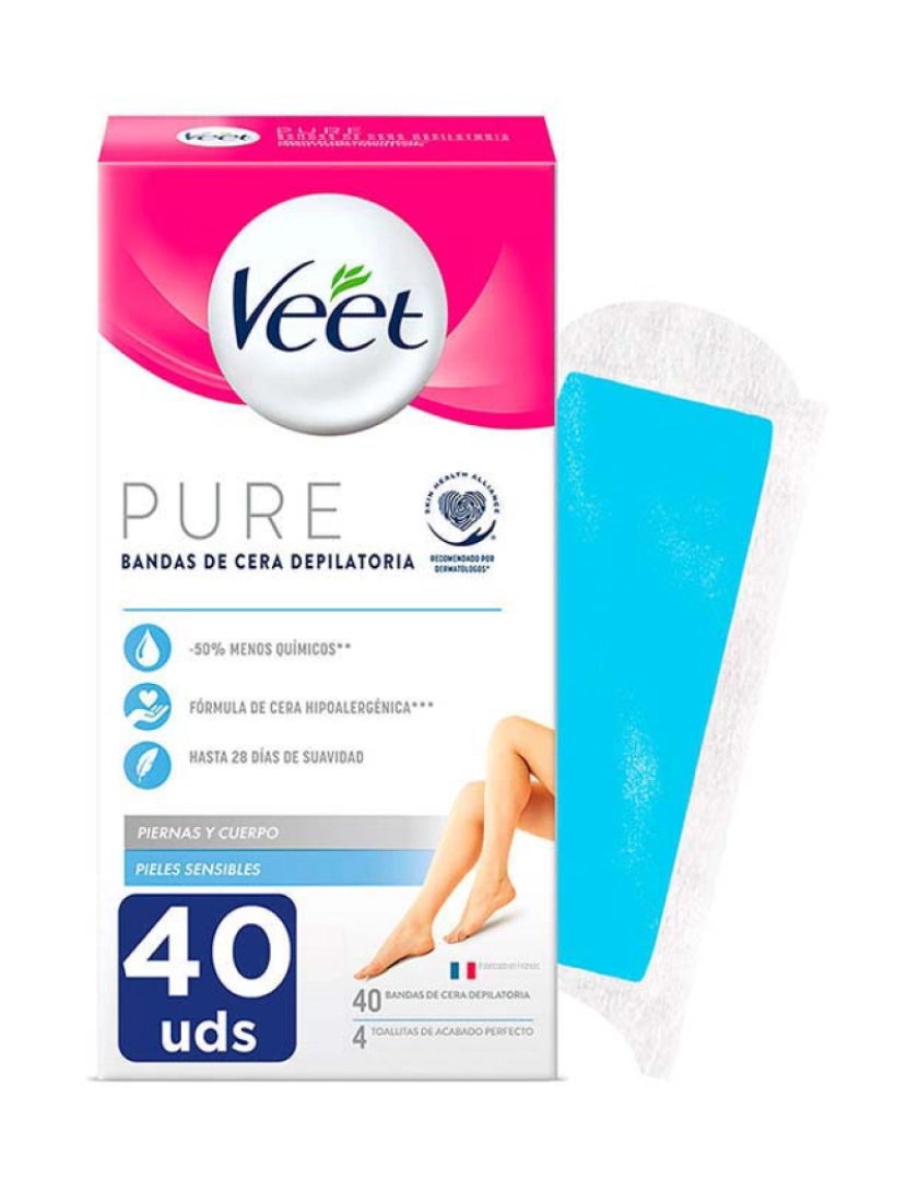 Veet - Bandas Cera Fria Max Sensíveis 40un