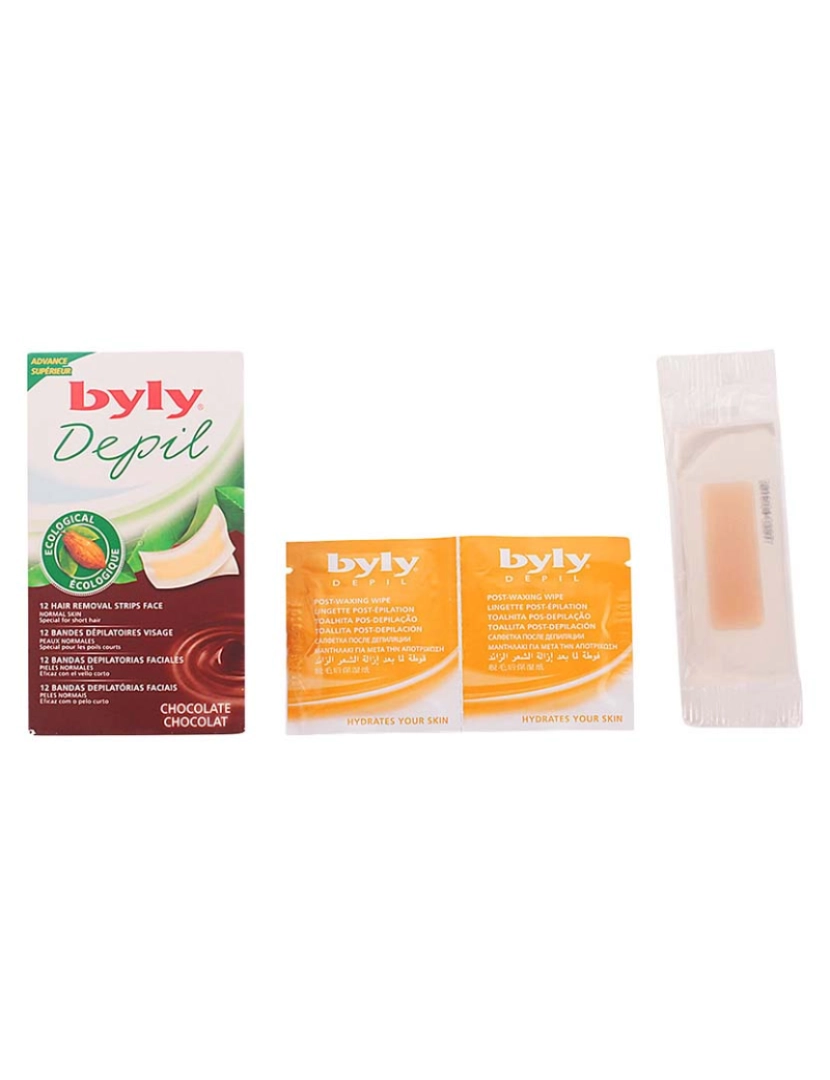 Byly - Bandas Faciais Chocolate Depil 12Uds