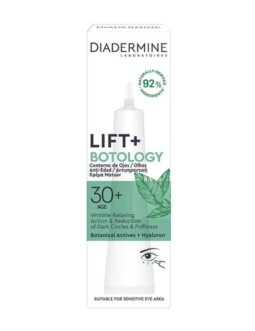 Diadermine - Contorno de Olhos Anti-Rugas Lift + Botology 15Ml