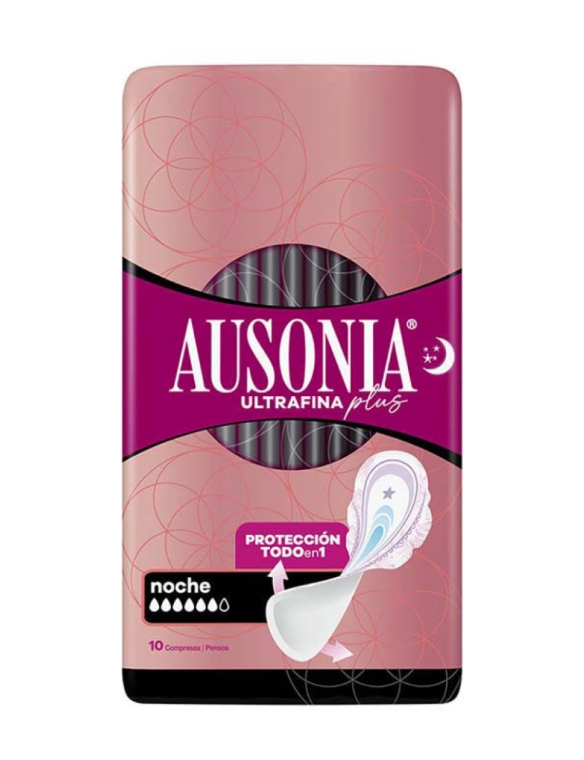 Ausonia - Ausonia Ultrafina Plus Pensos Noite Alas 10 U