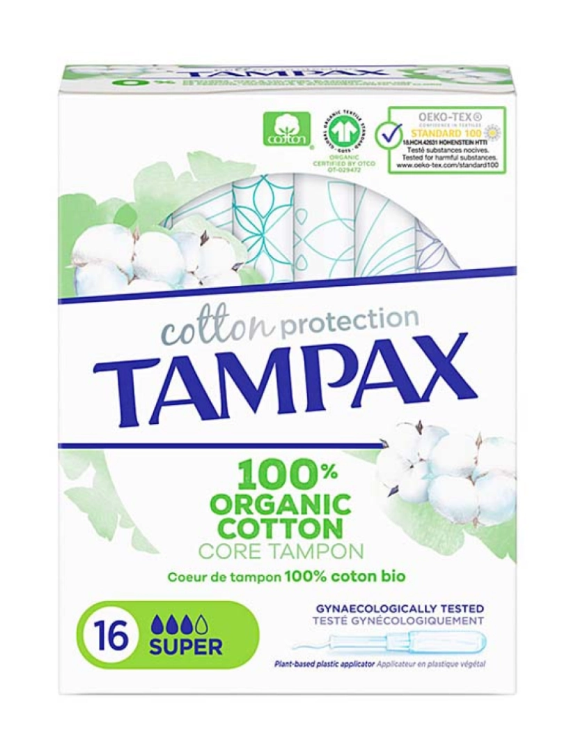 Tampax - Tampões Organic Super 16Uds