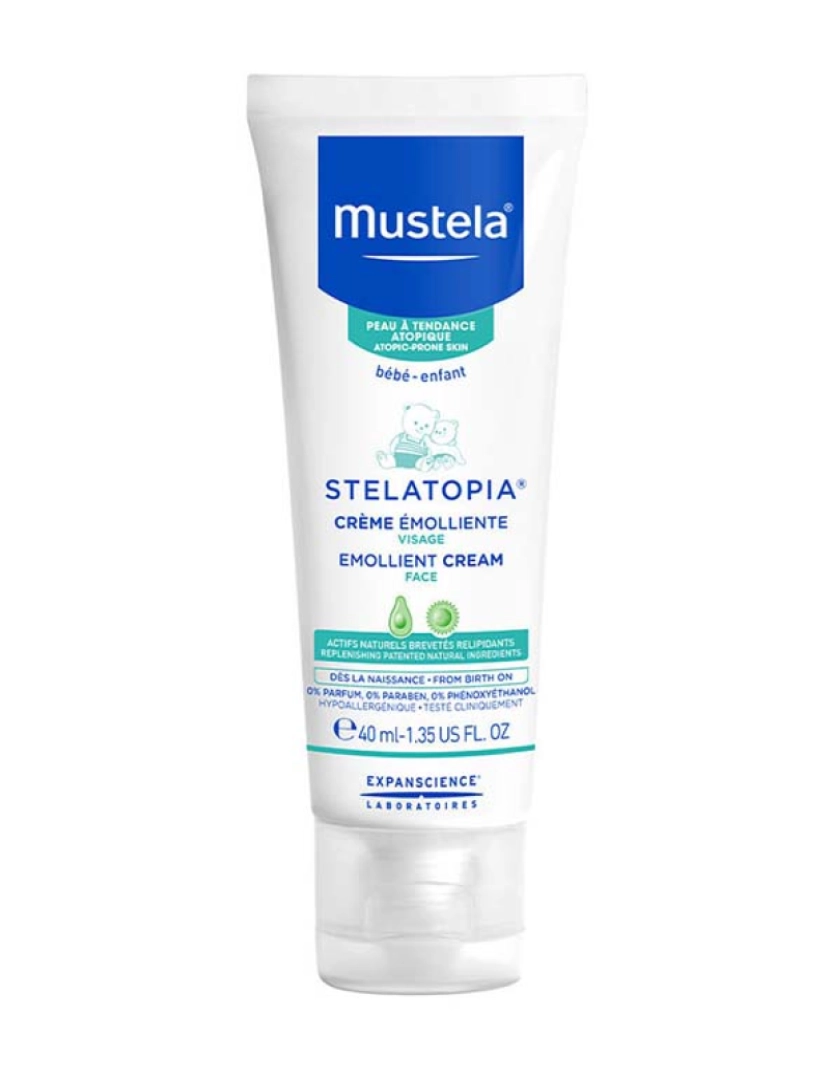 Mustela - Creme de Rosto Emoliente Stelatopia 40Ml