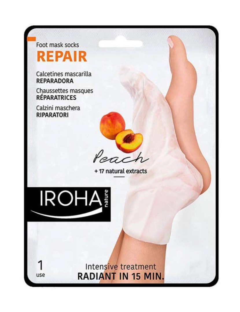 Iroha - Máscara de Pés Reparadora Pêssego