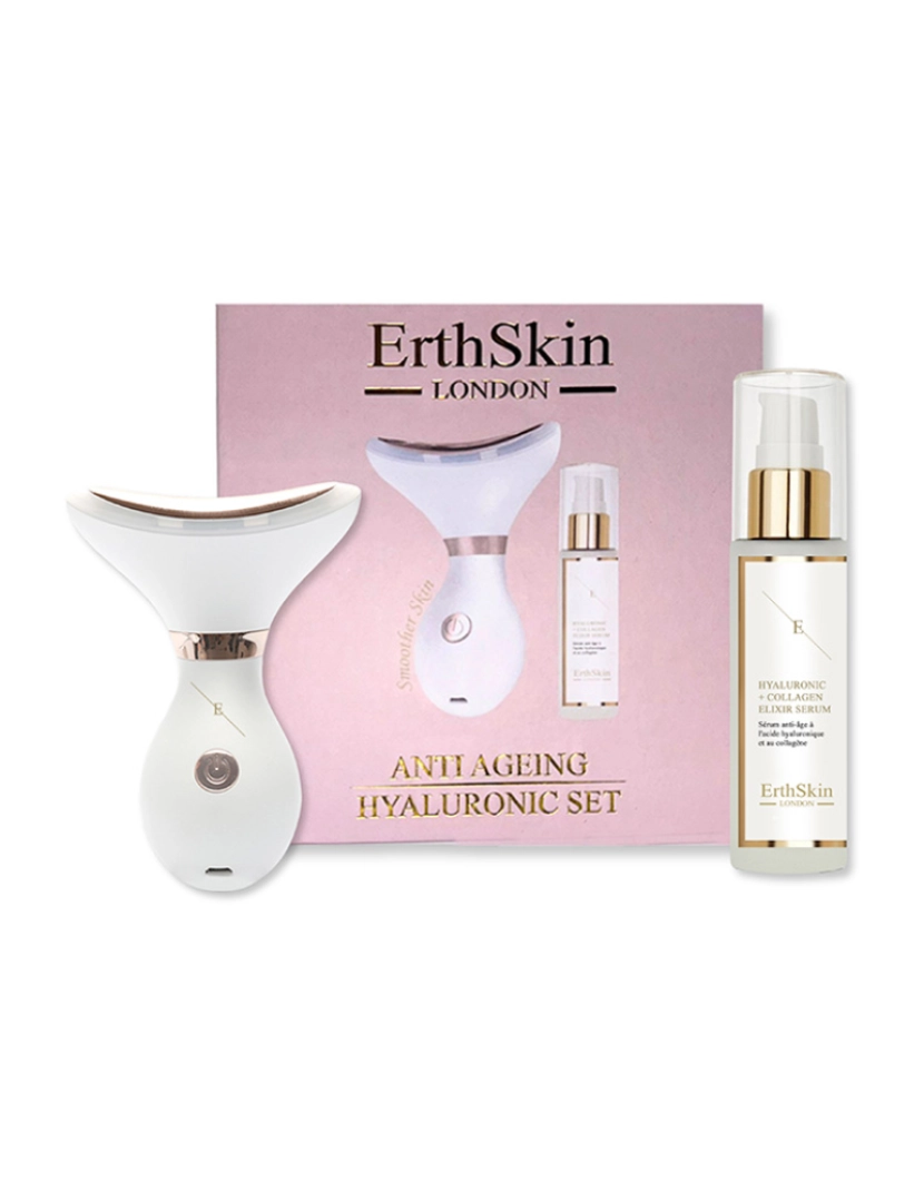 Erth Skin London - Conjunto de ácido hialurônico antienvelhecimento ( Neck & Jawliner + HA Serum )