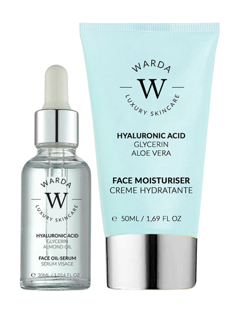 Warda Skincare - Conjunto presente HIDRATAÇÃO PROFUNDA (soro de óleo + hidratante)