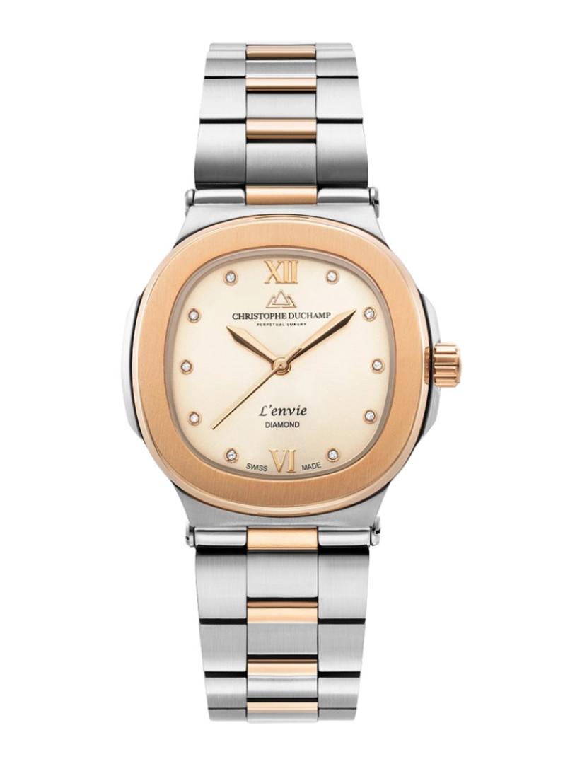 Christophe Duchamp - Relógio Senhora L`envie Light Rose Gold Sunray