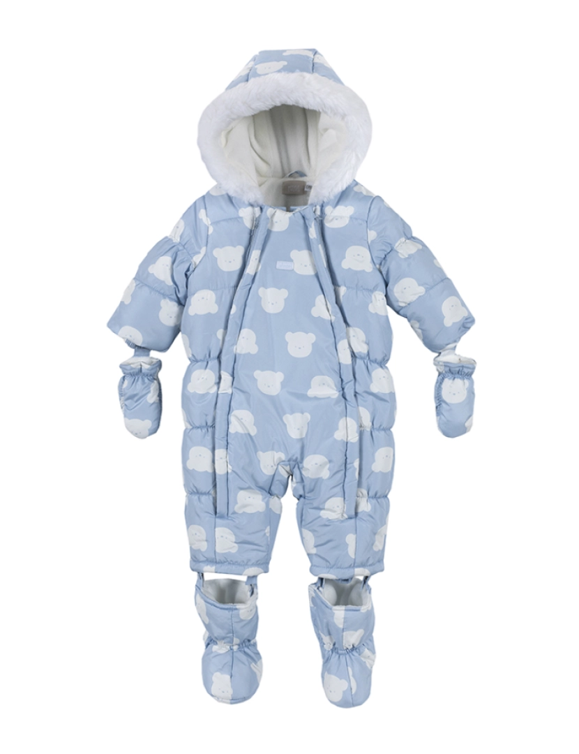 Chicco - Babygrows Acolchoado Unissexo Azul Claro