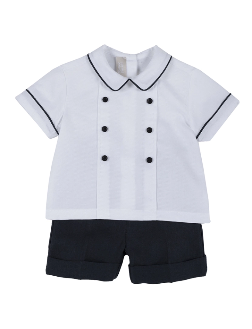 Chicco - Conj. 2 Camisa + Calções Menino Azul Escuro