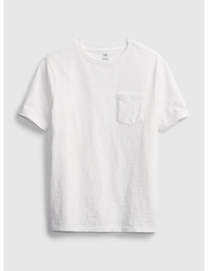 GAP - T-shirt Manga Curta Rapaz Branco