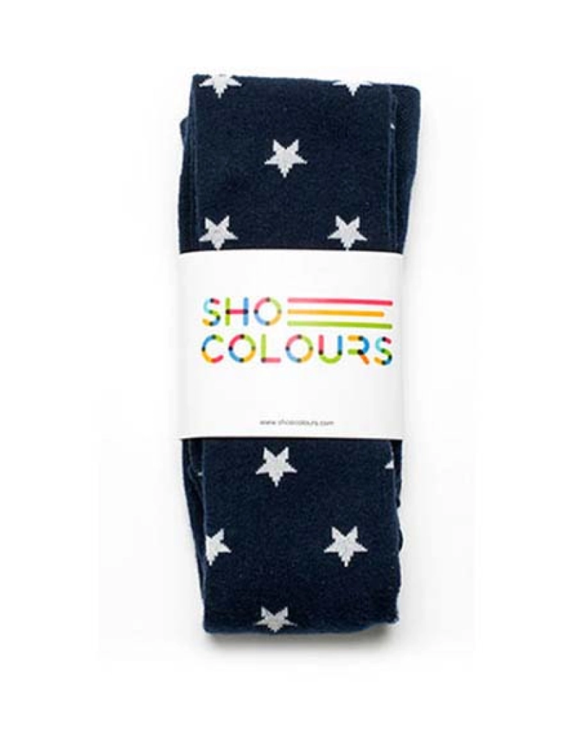 ShoeColours - Collants Estrelas Azul Marinho