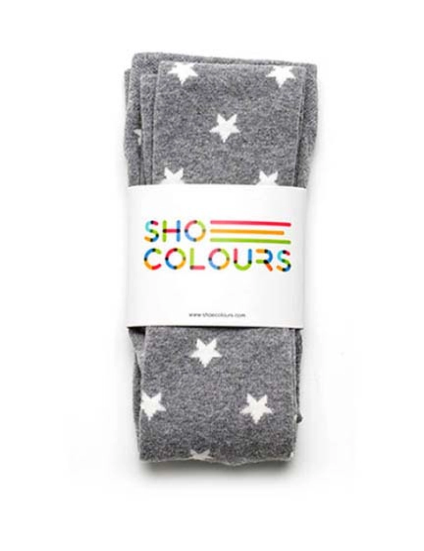 ShoeColours - Collants Estrelas Cinzento