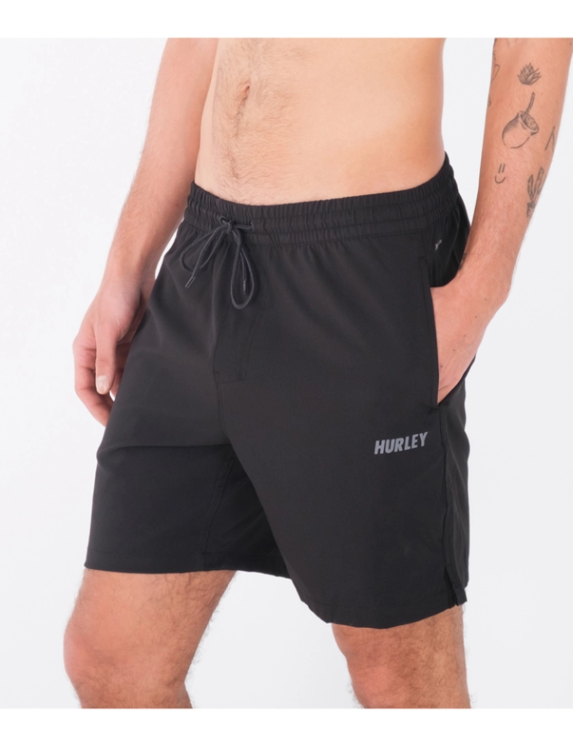 Hurley - Calções desportivos Homem H2O-Dri Trek Ii 17.5Ö Preto 