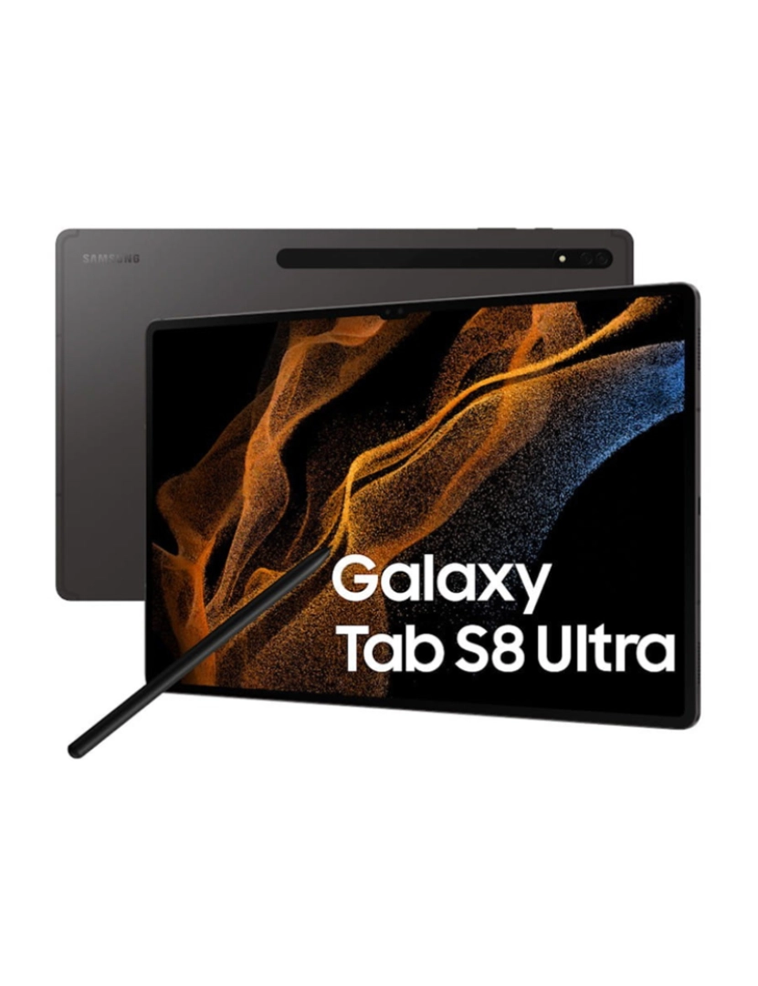 Samsung - Samsung Galaxy Tab S8 Ultra 128GB 5G X906 Grau B