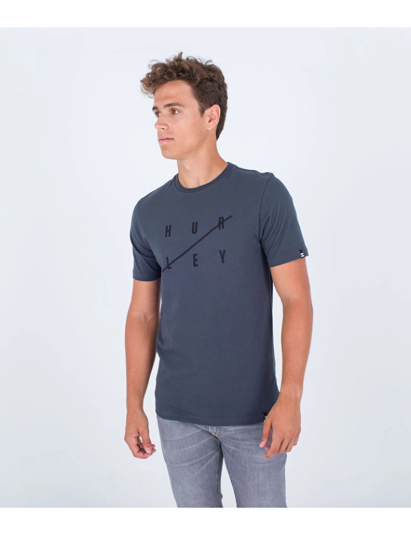 Hurley - T-Shirt M Slash Manga Curta 