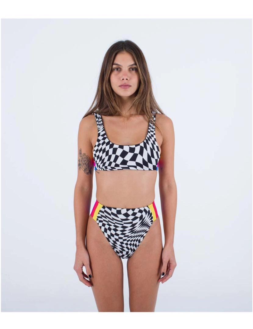 Hurley - Sutiã de  Biquini de Senhora Nascar Reversible Scoop