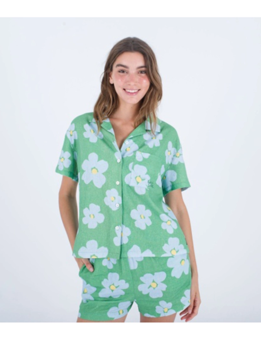 Hurley - Camisa Harmony Manga Curta Senhora