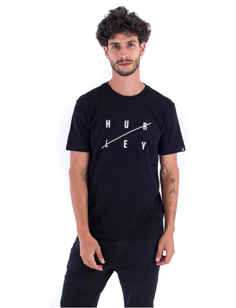 Hurley - T-Shirt M Slash Manga Curta Homem