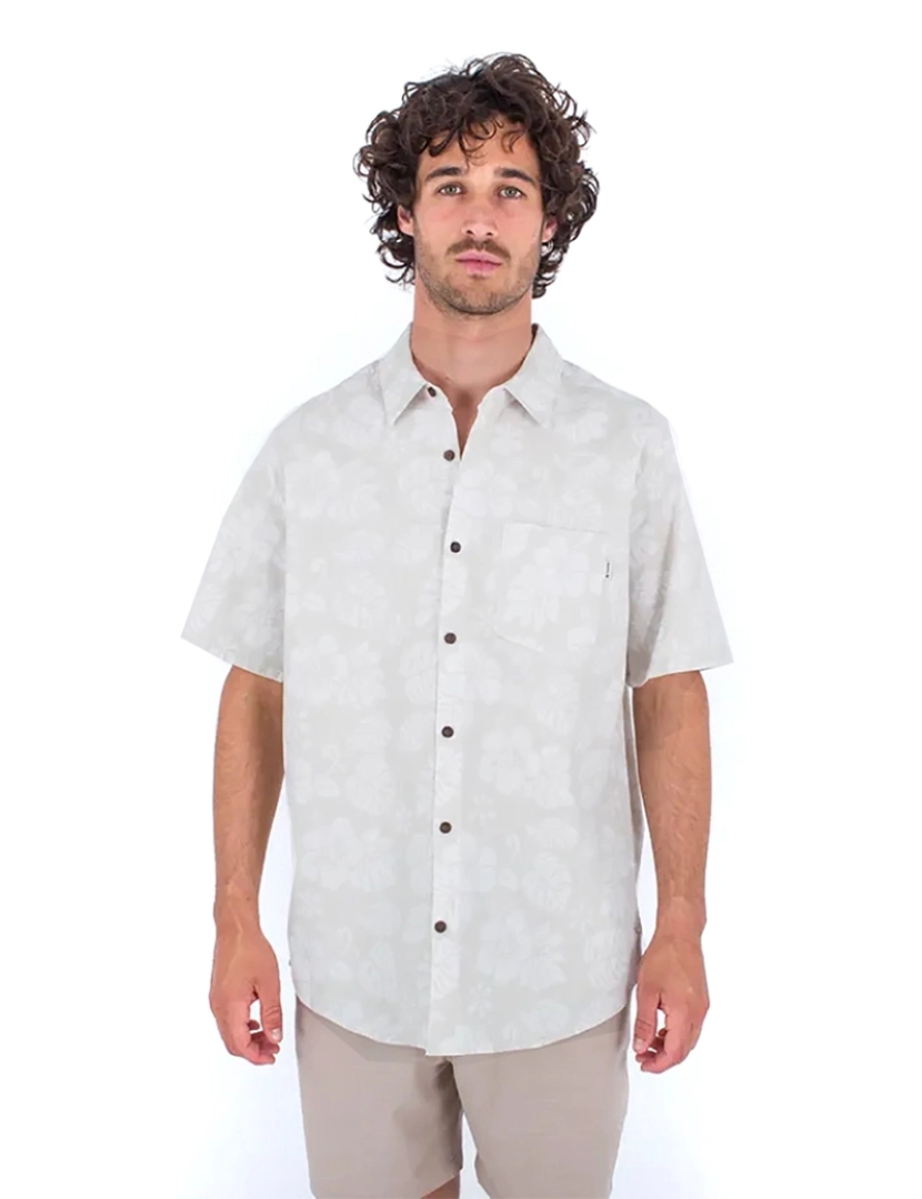 Hurley - Camisa Stretch Lido One and Only Manga Curta Homem