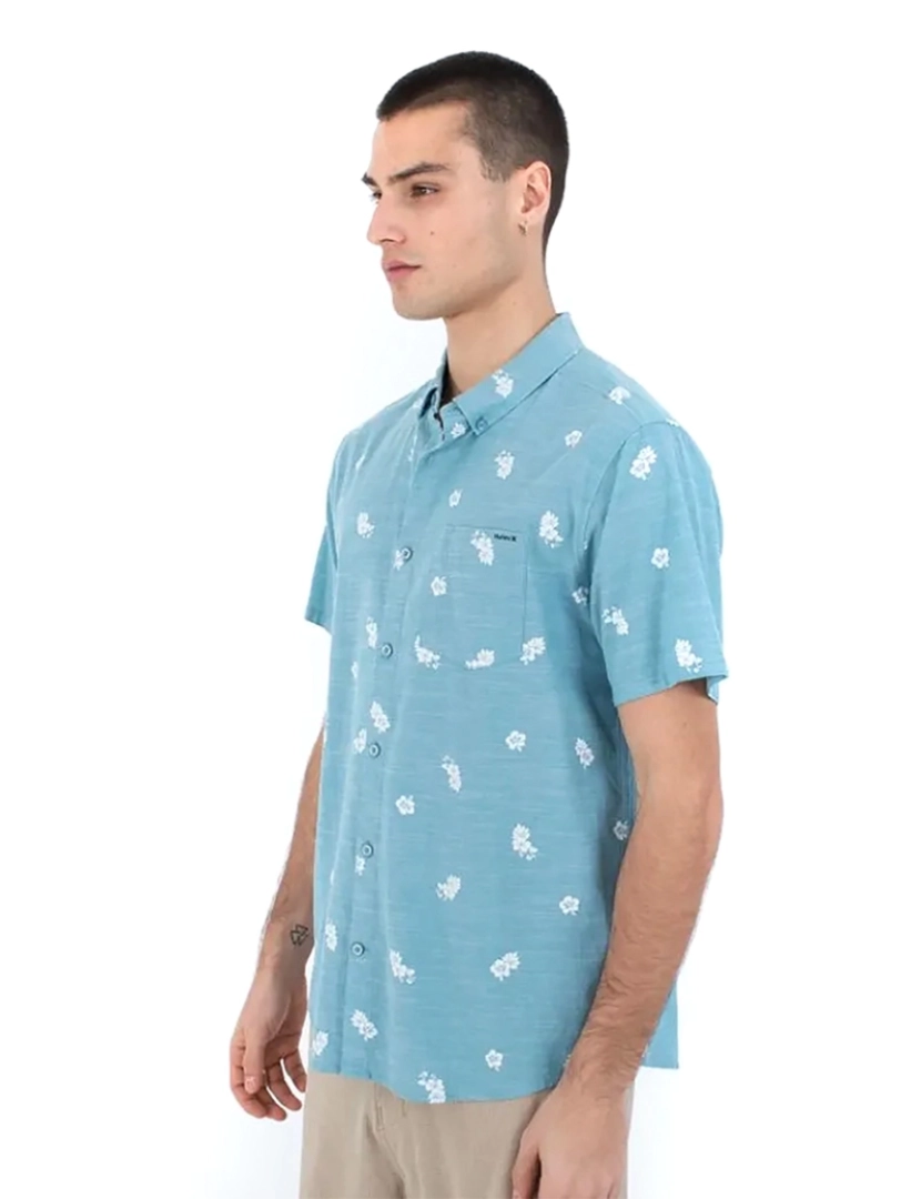 Hurley - Camisa Stretch One and Only Manga Curta Homem