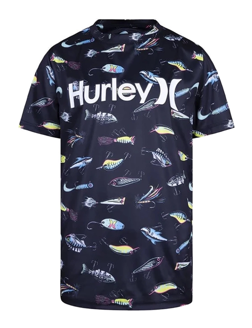 Hurley - Top com Proteção UPF HRLB Lure Manga Curta Homem