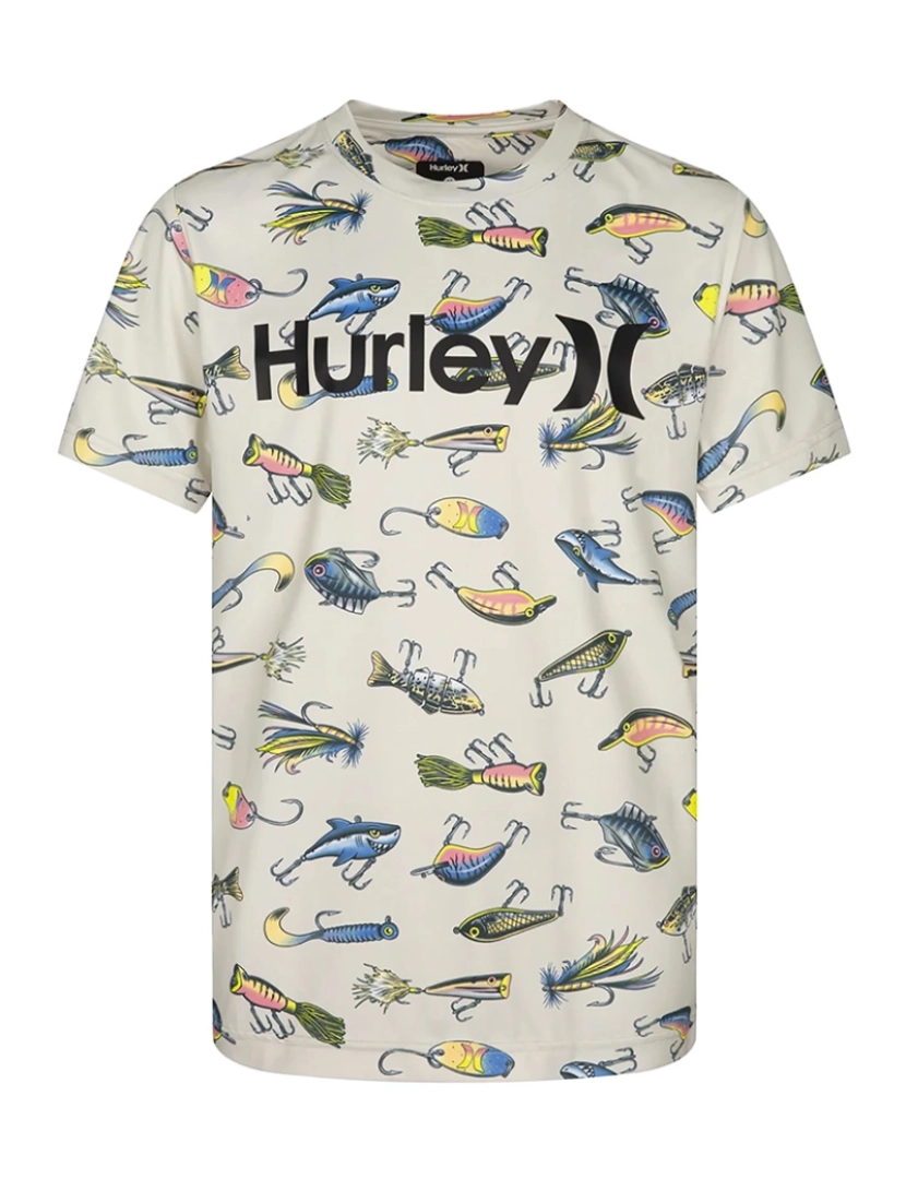 Hurley - Top com Proteção UPF HRLB Lure Manga Curta Homem