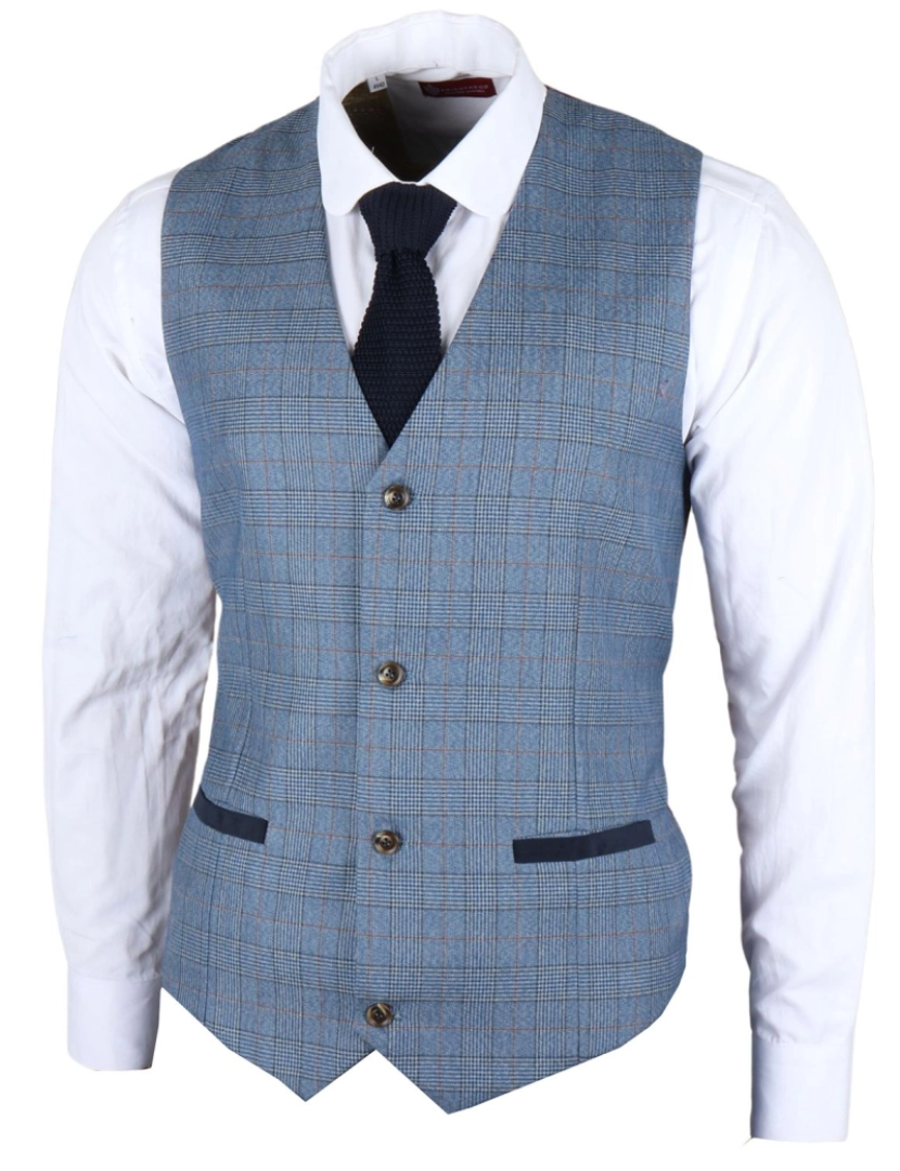 James Darby - Earl Checked Waistcoat