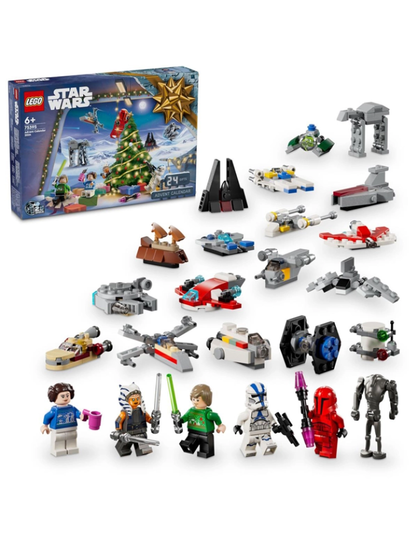 Lego - LEGO STAR WARS CALENDARIO DE ADVENTO 2024 75395