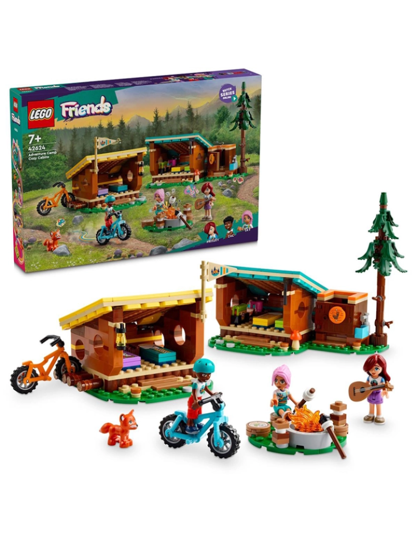 Lego - LEGO FRIENDS  CAMPO AVENTURAS CABANAS CONF. 42624