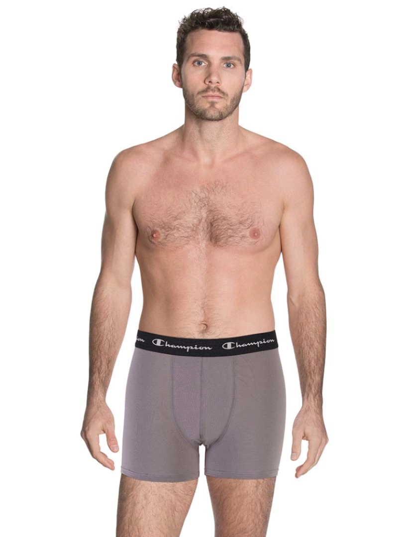 Champion - Pack 2 Boxers Homem Cinza/Azul