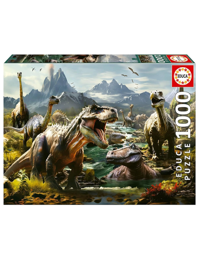 Educa - 1000 DINOSSAUROS FEROZES 19924