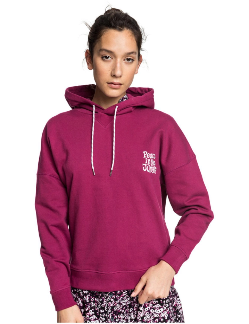 Quiksilver - Sweatshirt Quiksilver Senhora Boxy Rosa