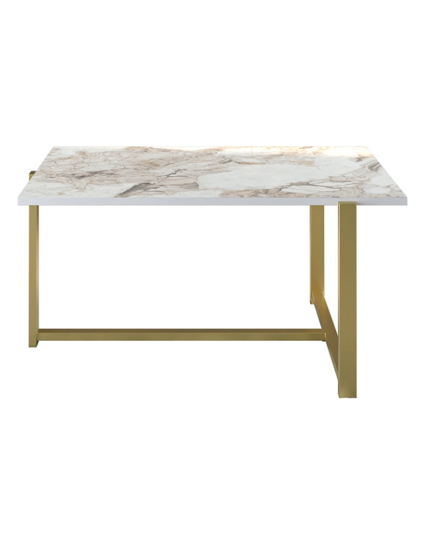 ASR - Mesa Centro Merideths Dourado Branco