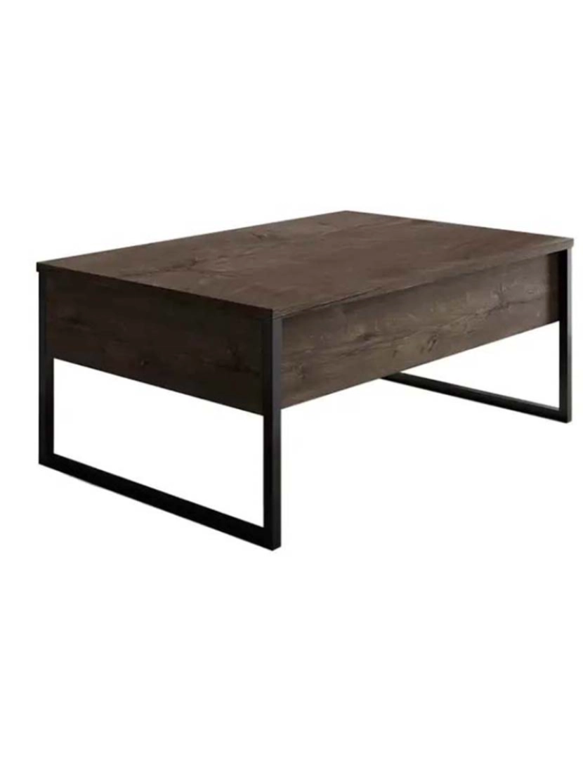 ASR - Mesa Centro Luxe Walnut Preto