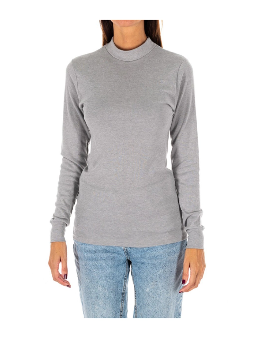 Kisses and Love - Longsleeve Senhora Cinza