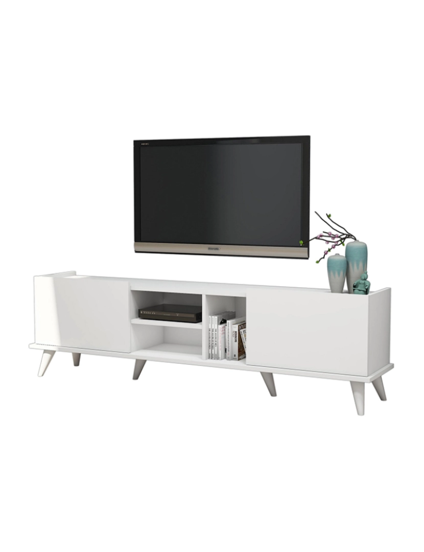 ASR - Móvel de TV Elegante Branco