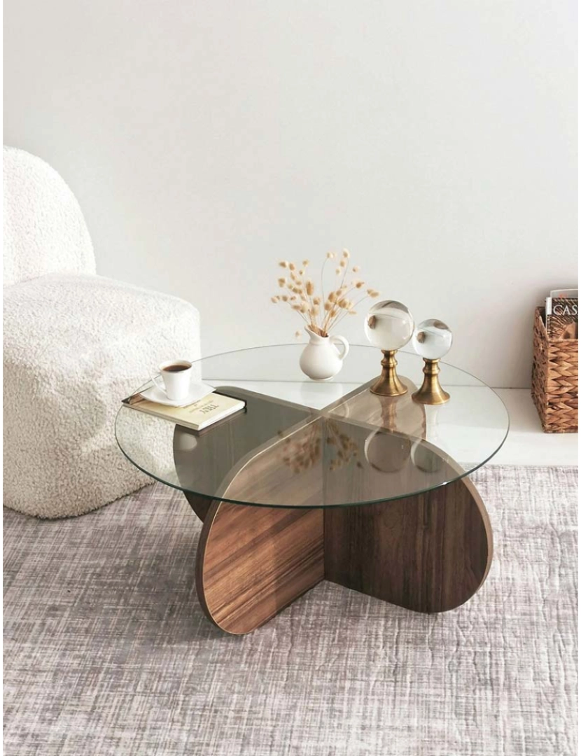 ASR - Mesa de Centro Bubble Walnut