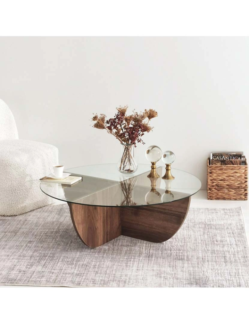 ASR - Mesa de Centro Lily Walnut