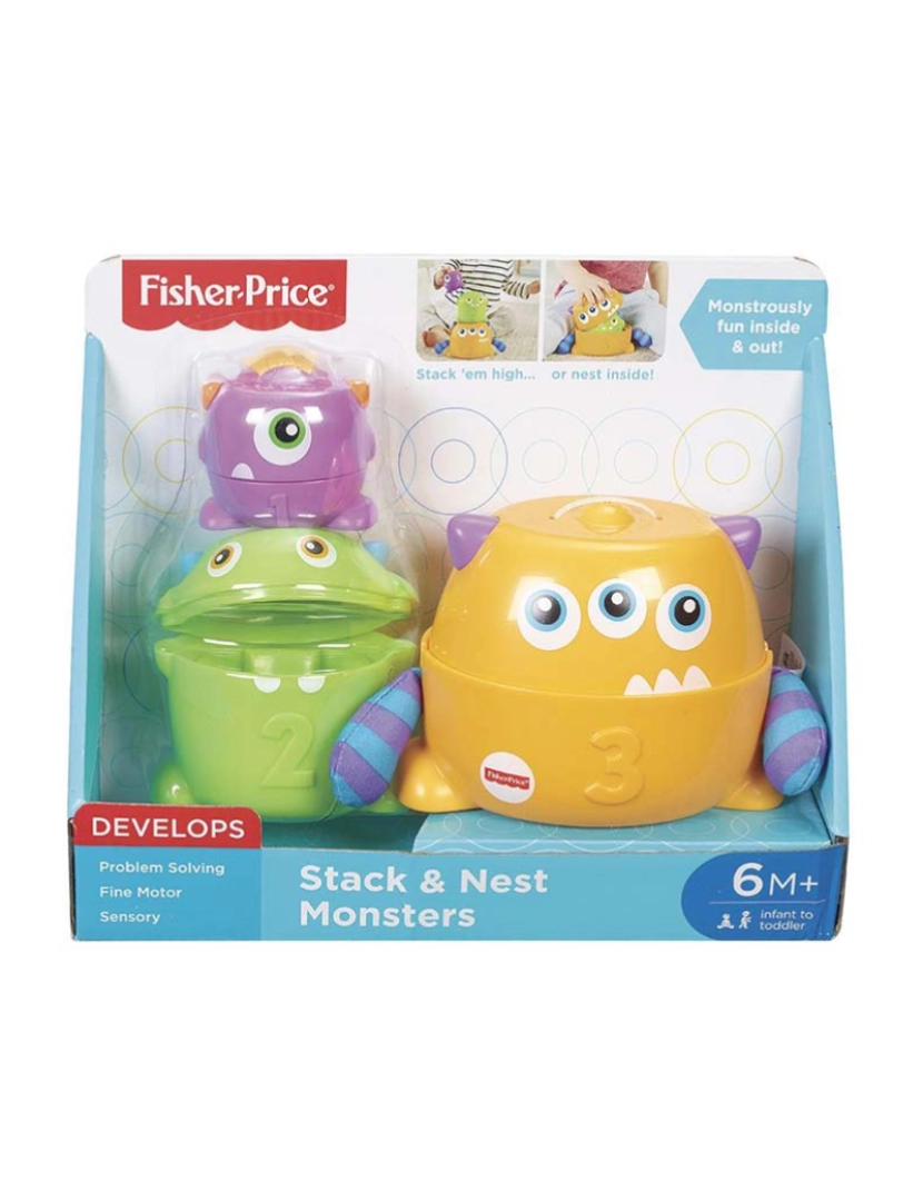 Fisher-Price - FISHER P.SORT. MONSTROS DE EMPILHAR FNV36