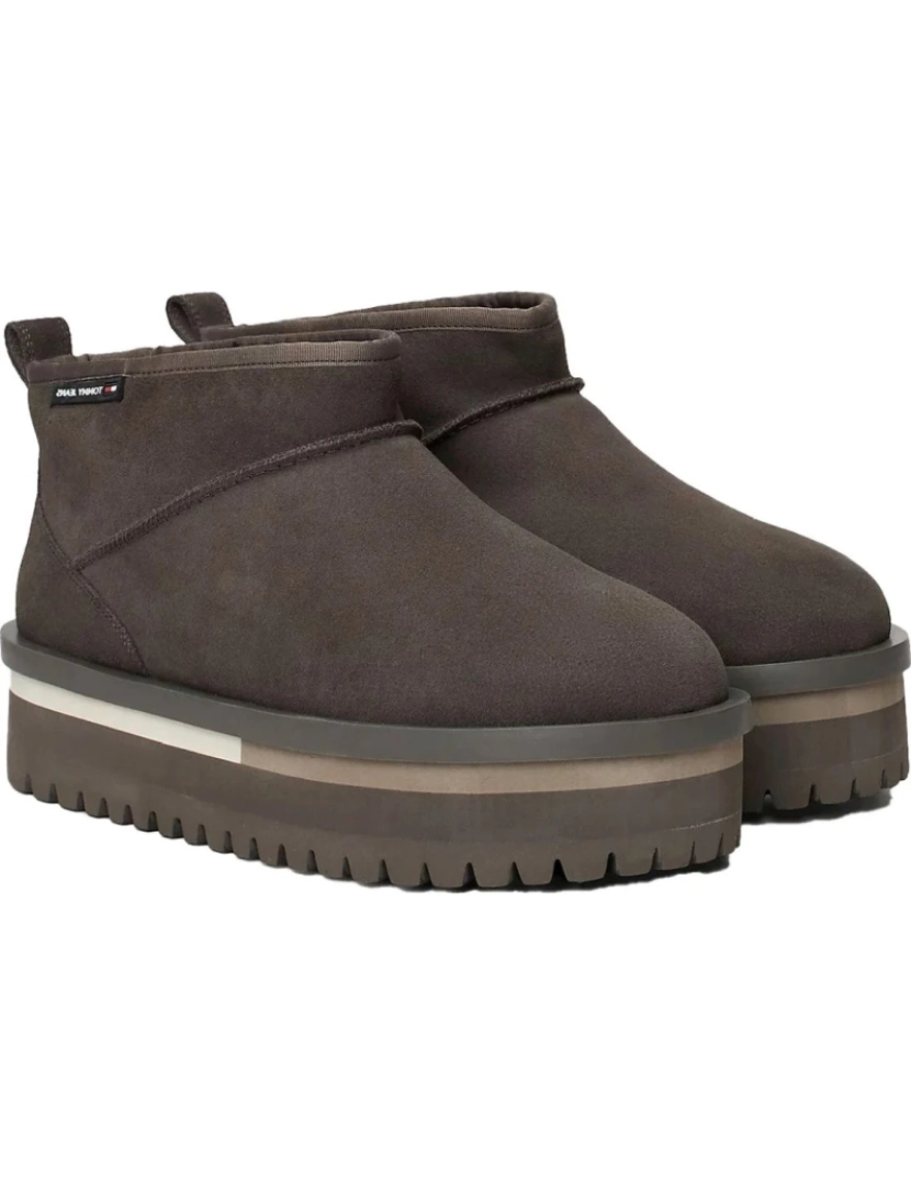 Tommy Jeans - Tommy Jeans cinza Booties sapatos femininos