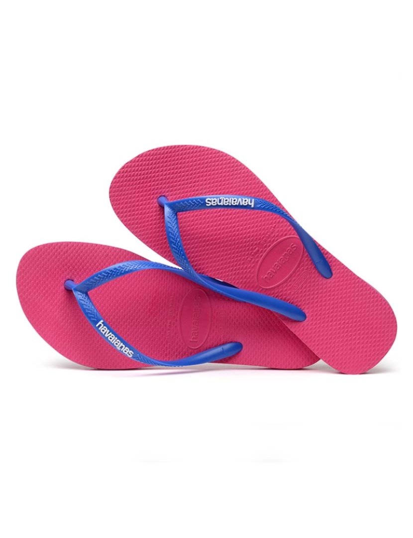 Havaianas - Havaianas Senhora Slim Logo Rosa Electric