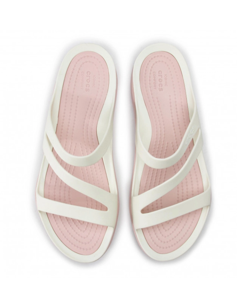 Crocs - Crocs Swiftwater Sandal W Branco E Rose Dust