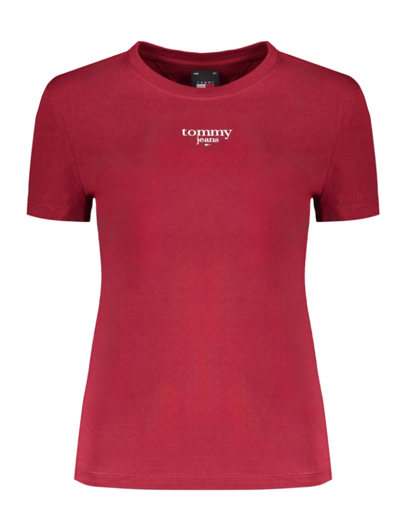 Tommy Hilfiger - T-Shirt de Mulher Vermelho