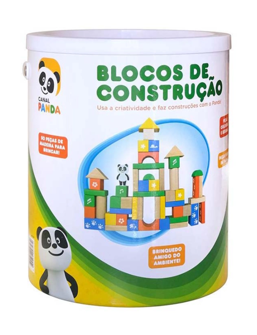 Panda - Panda Blocos Construção Madeira 127279