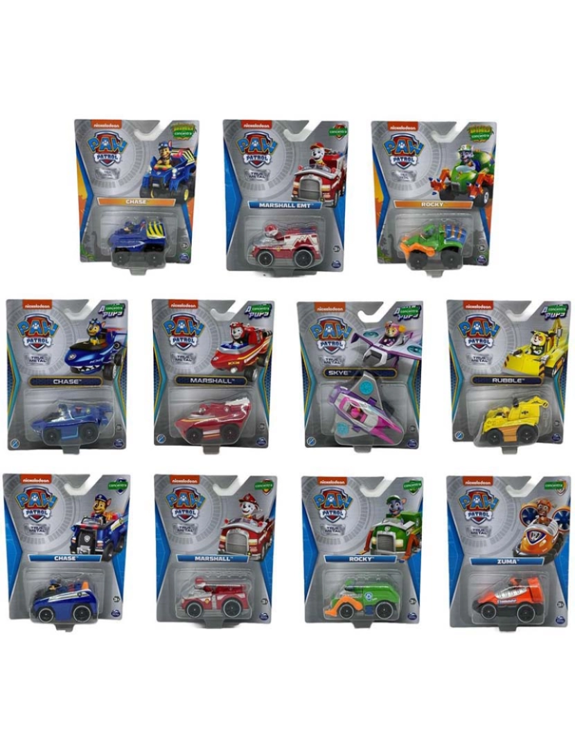 Concentra - Paw Patrol Veiculos Die Cast 127002/6065501