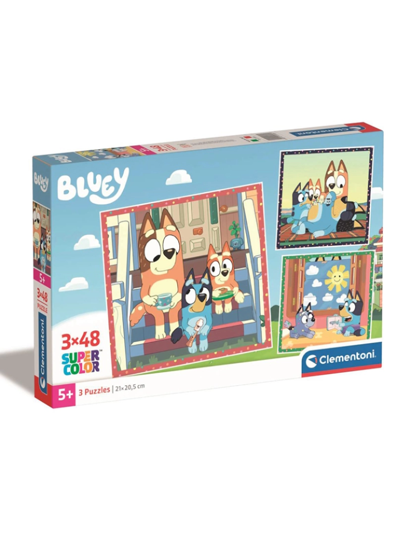 Clementoni - 3X48 BLUEY 25308